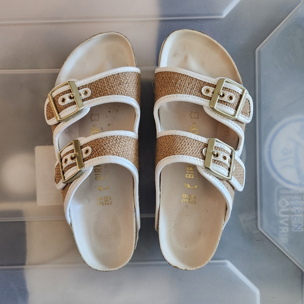 Birkenstock Arizona Jute & Leather Sandal